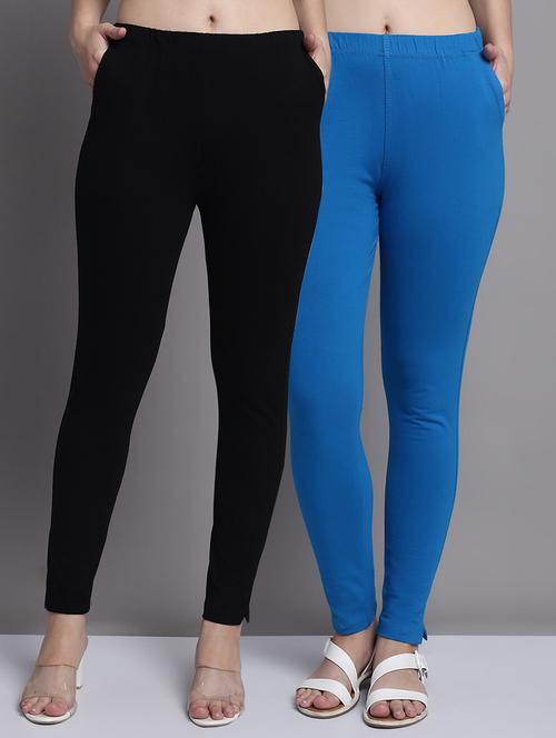 women pack of 2 solid leggings - 21691735 - Very Small Image - 1