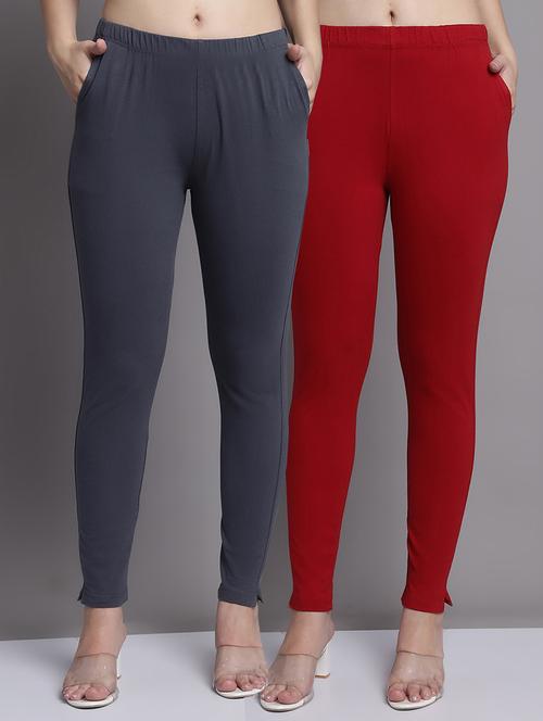 women pack of 2 solid leggings - 21691763 - Very Small Image - 1