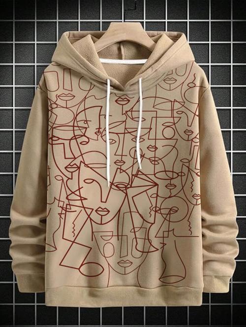 men long sleeves front print sweatshirt - 21692050 - Very Small Image - 1