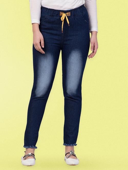 women solid mid rise slim fit jean - 21693041 - Very Small Image - 1