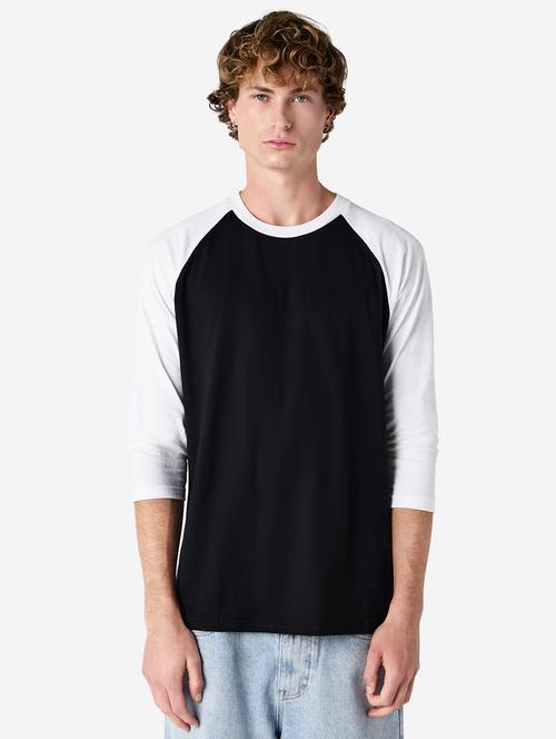 men color block raglan sleeve t-shirt - 21695188 - Very Small Image - 1