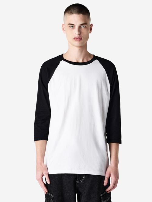 men color block raglan sleeve t-shirt - 21695191 - Very Small Image - 1