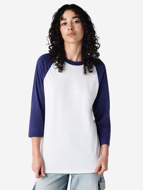 women color block raglan sleeve t-shirt - 21695192 - Very Small Image - 1