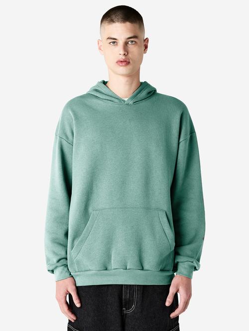 men solid long sleeve hooded sweatshirt - 21695235 - Very Small Image - 1