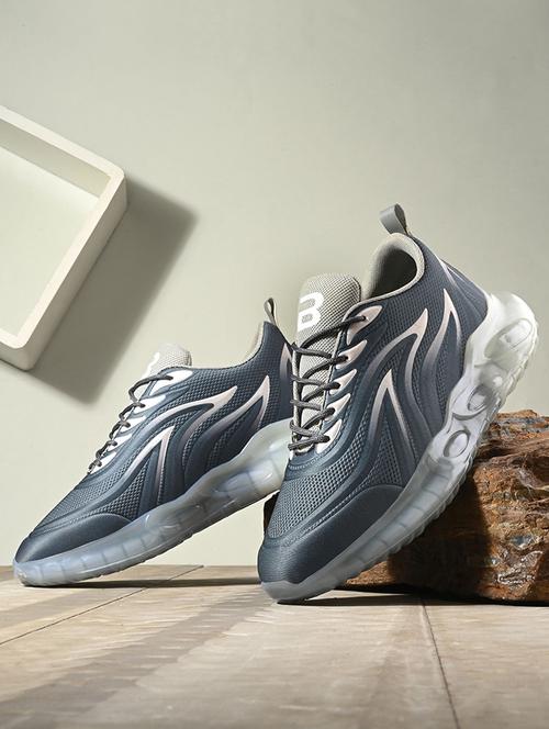 grey lace up sport shoes - 21695964 - Very Small Image - 1