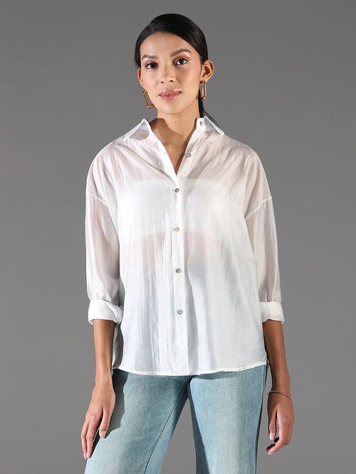 women solid long sleeve regular shirt - 21696518 - Very Small Image - 1