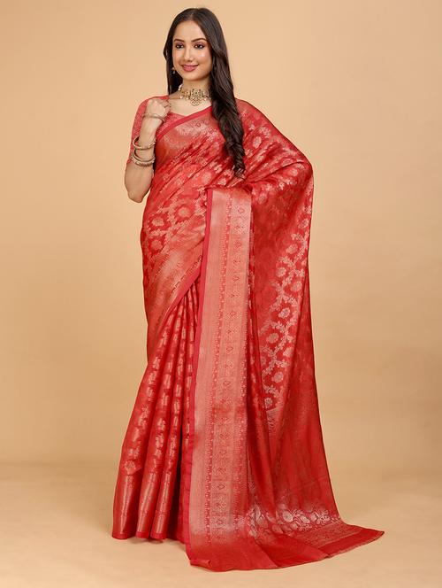 women self design banarasi saree - 21696588 - Very Small Image - 1