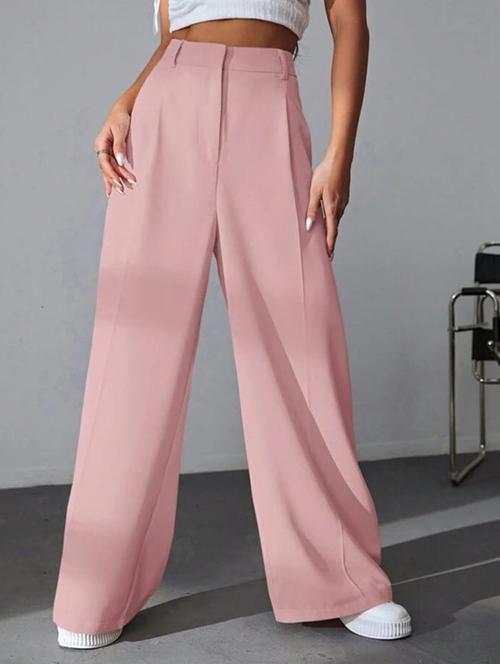 women wide leg high-rise stretchable korean pants - 21698081 - Very Small Image - 1