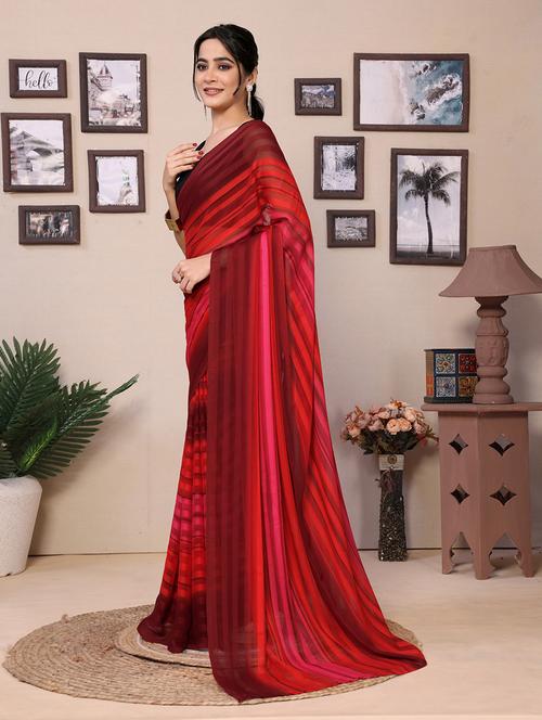 women ready to wear casual wear saree with blouse - 21698585 - Very Small Image - 1