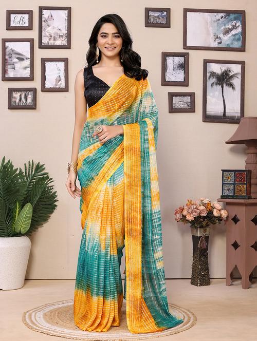 women ready to wear casual wear saree with blouse - 21698620 - Very Small Image - 1