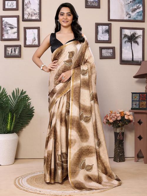 women ready to wear casual wear saree with blouse - 21698769 - Very Small Image - 1