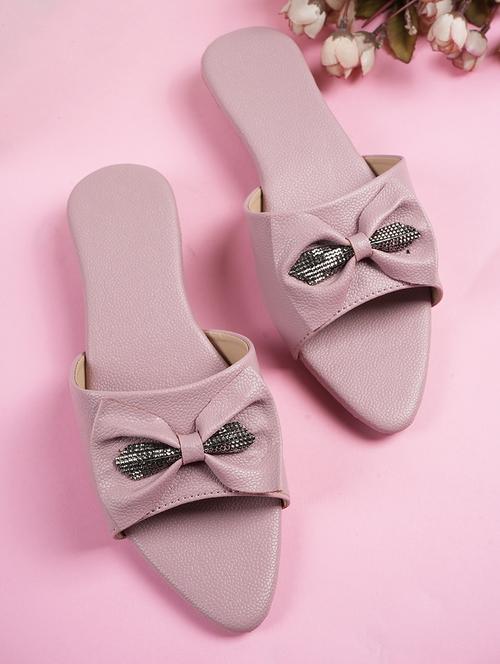 lavender synthetic slip on sandals - 21699131 - Very Small Image - 1