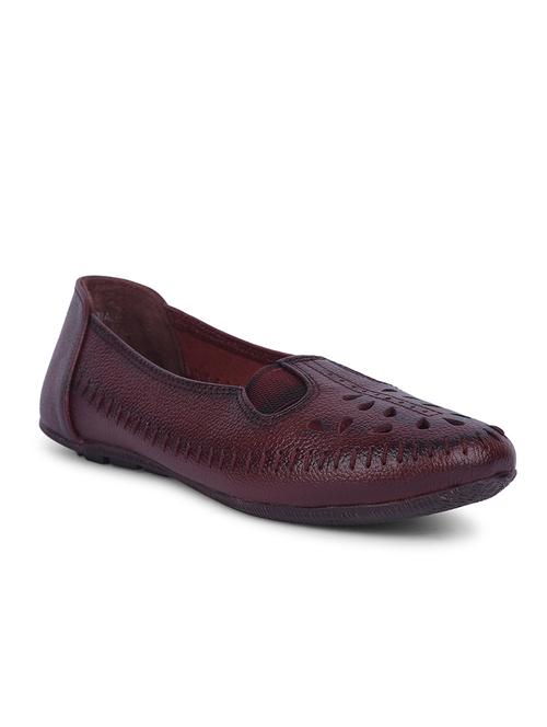 red leather ballerina - 21699840 - Very Small Image - 1