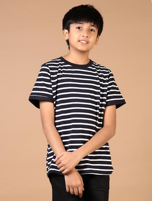 boys striped short sleeve t-shirt - 21699990 - Very Small Image - 1