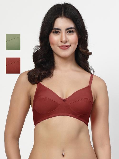 women pack of 3 solid bra combo - 21701878 - Very Small Image - 1