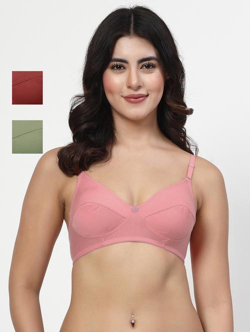 women pack of 3 solid bra combo - 21701885 - Very Small Image - 1