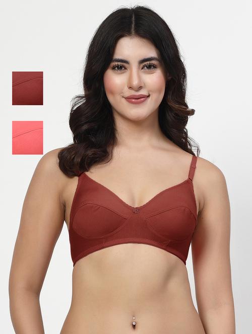 women pack of 3 solid bra combo - 21701897 - Very Small Image - 1