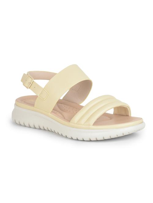 yellow pu slip on sandals - 21702689 - Very Small Image - 1