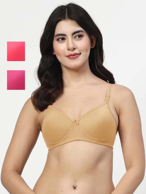 women pack of 3 solid bra - 21703064 - Very Small Image - 1