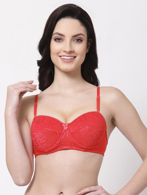 women self design balconette bra - 21704601 - Very Small Image - 1