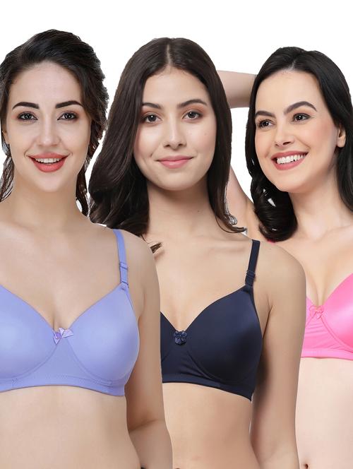 women pack of 3 solid t-shirt bra - 21706524 - Very Small Image - 1