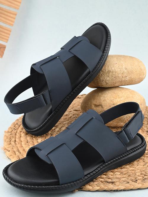 men blue back strap sandal - 21706705 - Very Small Image - 1