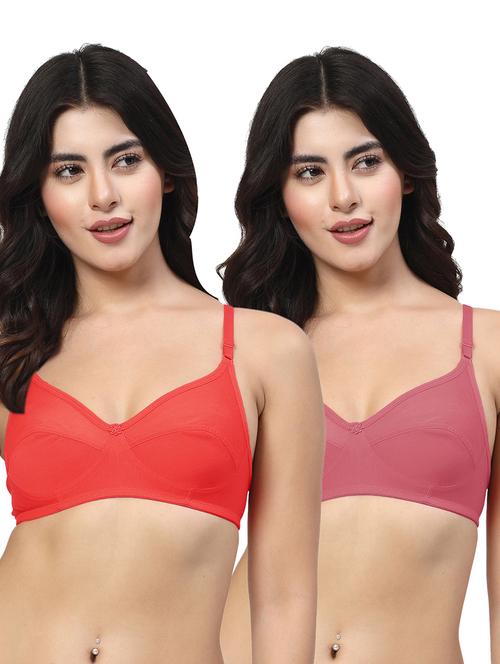 women pack of 2 solid regular bra - 21707646 - Very Small Image - 1