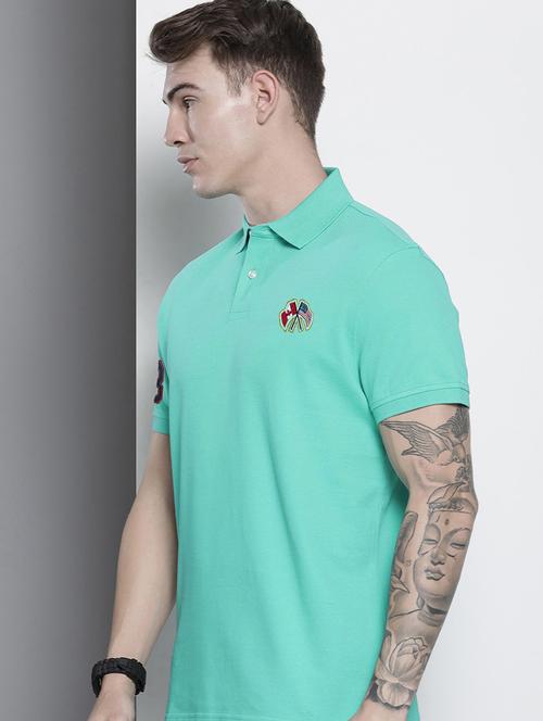 men short sleeves plain polo t-shirt - 21707900 - Very Small Image - 1