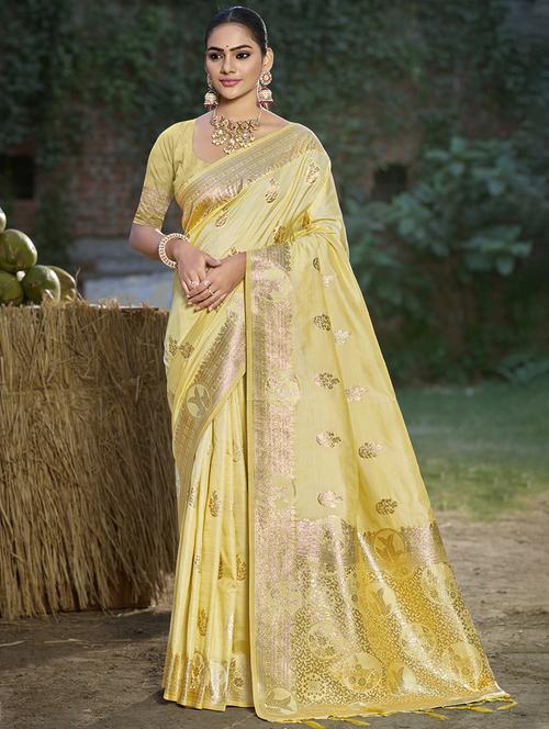 women self design banarasi saree with blouse - 21708843 - Very Small Image - 1