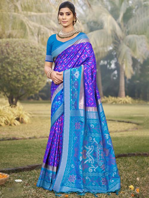 women self design bordered saree with blouse - 21708889 - Very Small Image - 1