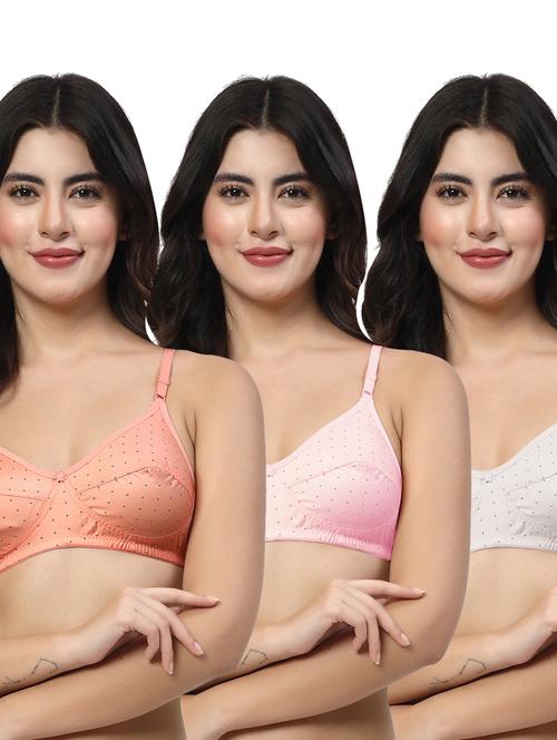 women pack of 3 solid regular bra - 21709386 - Very Small Image - 1