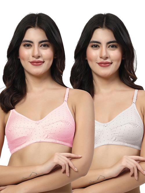 women pack of 2 printed regular bra - 21709433 - Very Small Image - 1