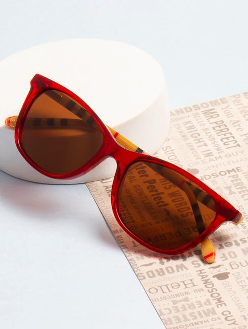 ted-smith women brown premium italian acetate sunglasses with polarized lenses for men & women - 21711893 - Very Small Image - 1