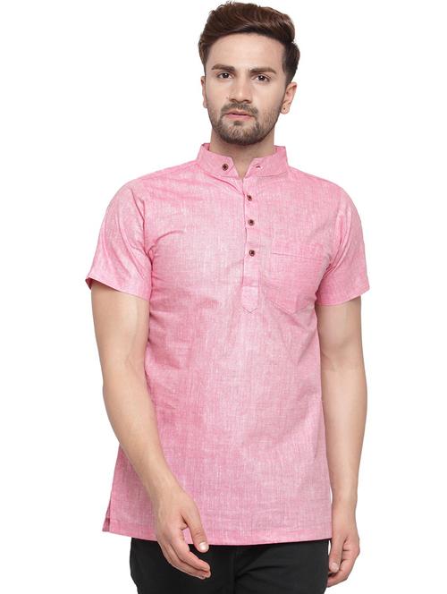 men mandarin neck solid short kurta - 21712187 - Very Small Image - 1