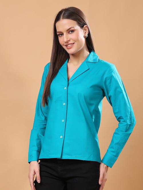 women solid long sleeve shirt - 21712496 - Very Small Image - 1