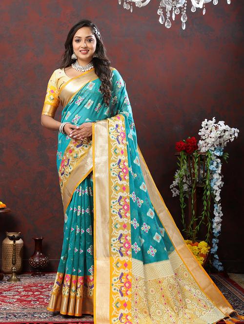 women self design bordered saree with blouse - 21713087 - Very Small Image - 1