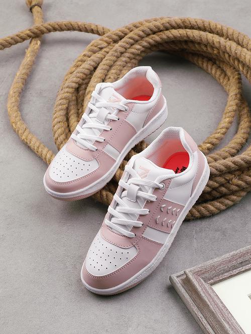 women peach lace-up sneaker - 21714180 - Very Small Image - 1