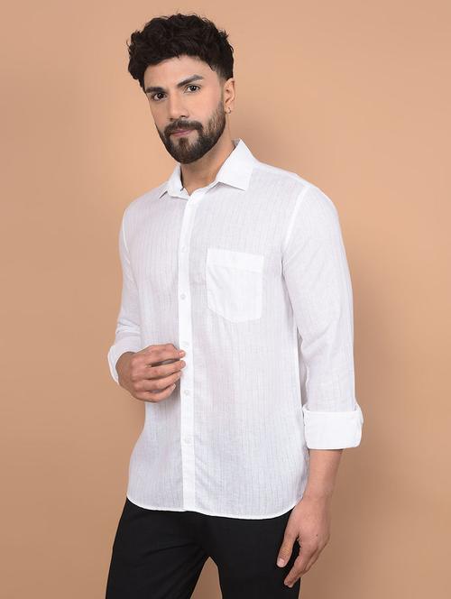 men long sleeves striped casual shirt - 21716225 - Very Small Image - 1