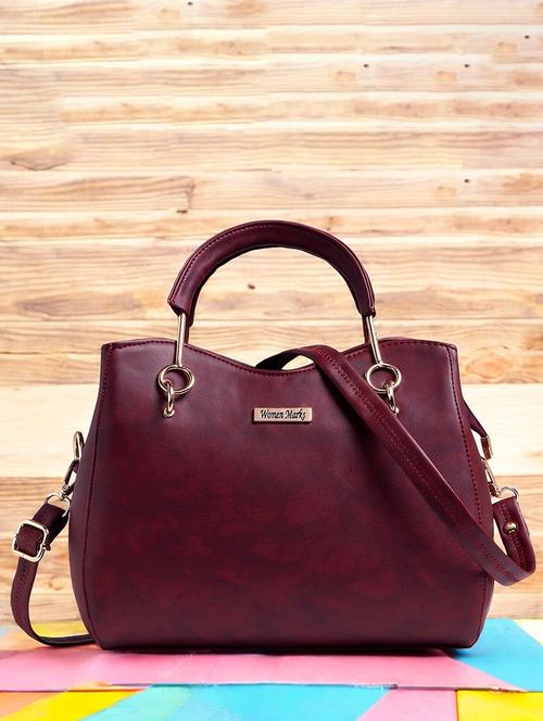 women solid handbag with detachable strap - 21717171 - Very Small Image - 1