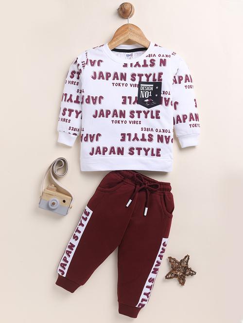 kids printed long sleeves co-ord set - 21717720 - Very Small Image - 1