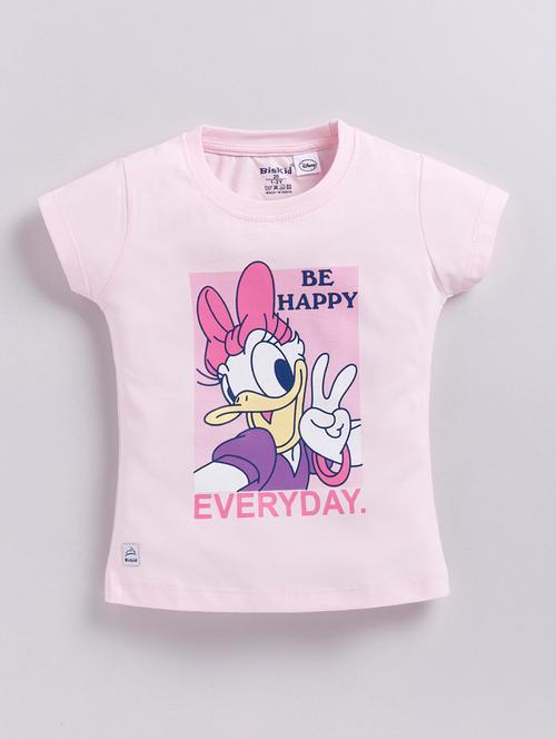 girls front print short sleeve tee - 21717741 - Very Small Image - 1