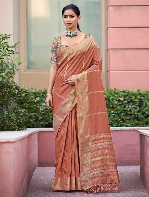women self design banarasi saree with blouse - 21722463 - Very Small Image - 1