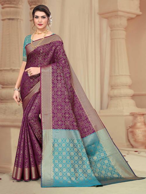 women self design patola saree with blouse - 21722540 - Very Small Image - 1