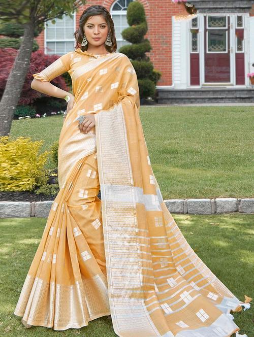 women self design banarasi saree with blouse - 21722589 - Very Small Image - 1