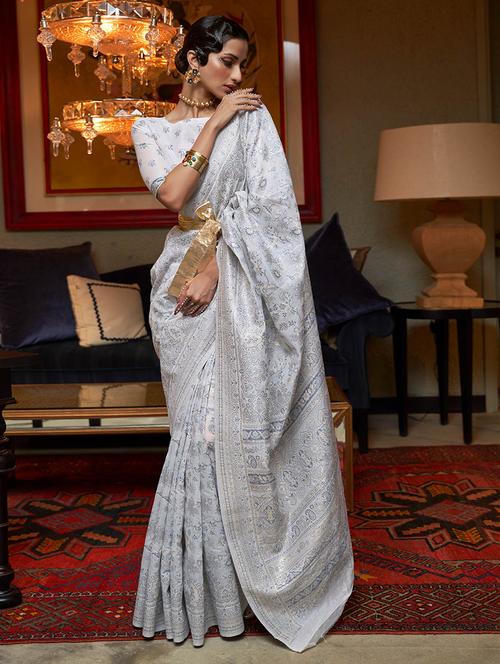 women printed casual wear saree with blouse - 21722798 - Very Small Image - 1