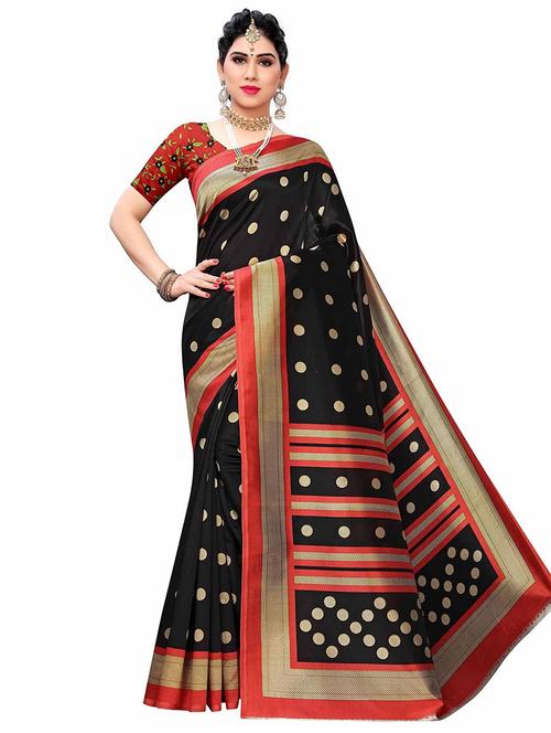 women printed casual wear saree with blouse - 21723134 - Very Small Image - 1