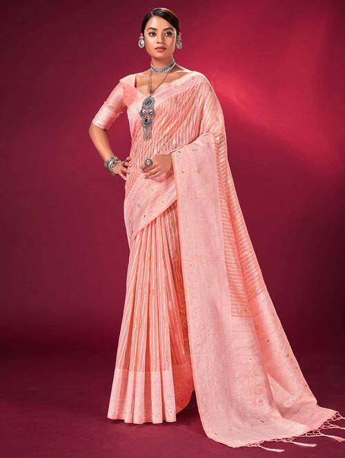 women printed bordered saree with blouse - 21723204 - Very Small Image - 1