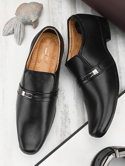 men solid slip on formal shoes - 21725418 - Very Small Image - 1