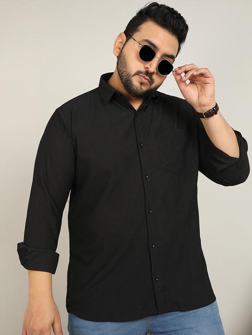 men solid long sleeve casual shirt - 21725456 - Very Small Image - 1