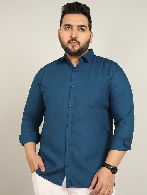 men solid long sleeve casual shirt - 21725465 - Very Small Image - 1